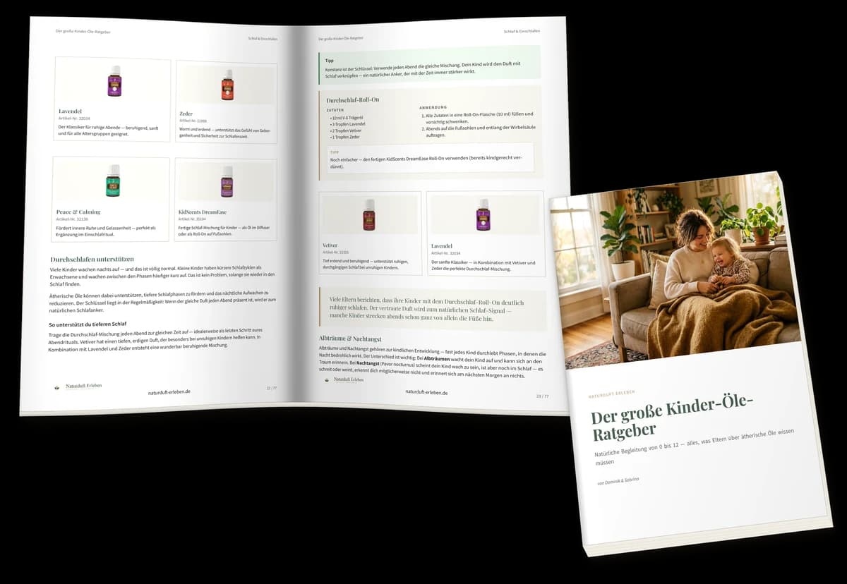 Der große Kinder-Öle-Ratgeber — Vorschau des PDFs, 77 Seiten