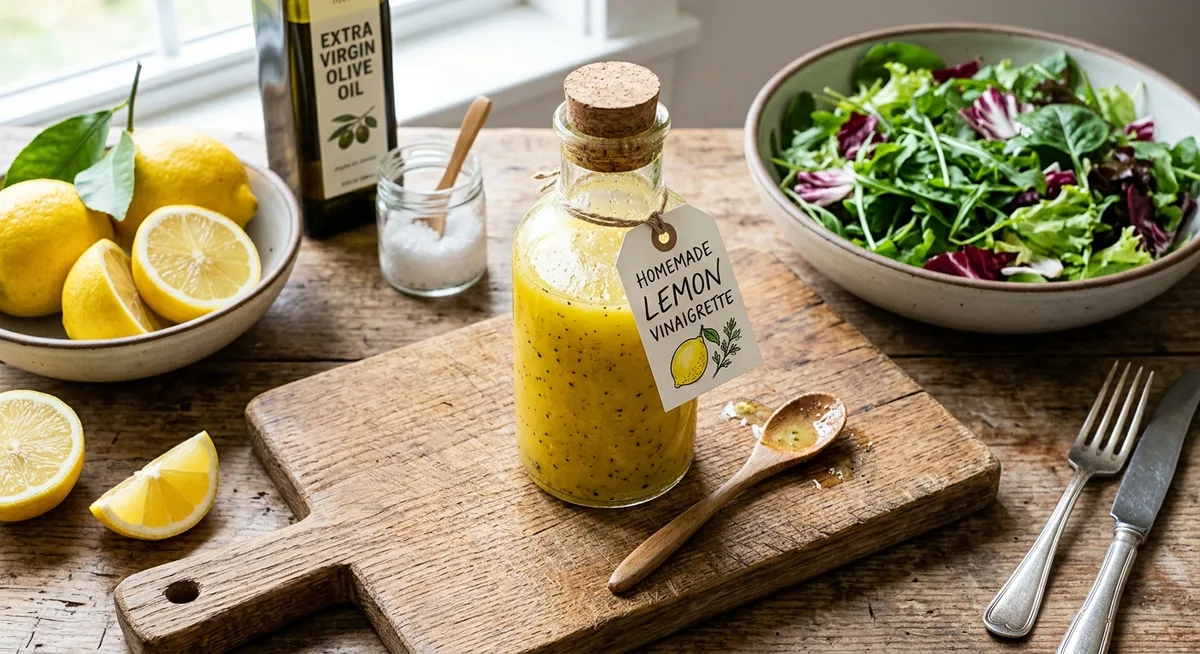 Zitronen-Vinaigrette – Rezept mit ätherischen Ölen