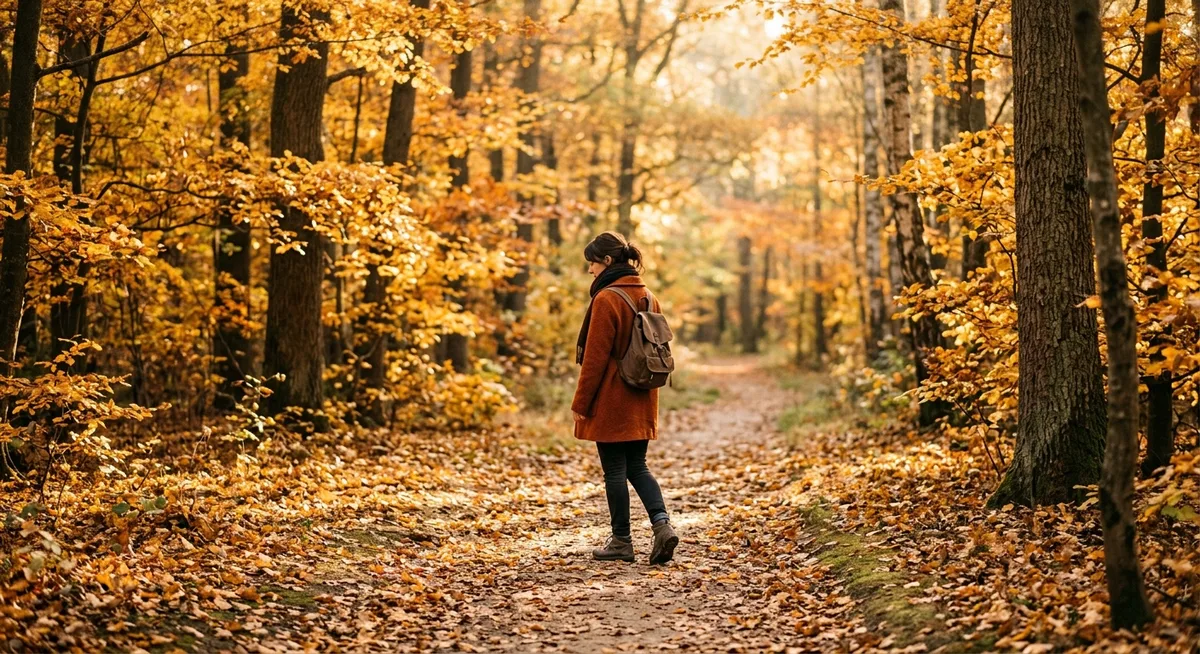 Spaziergang im Herbstwald