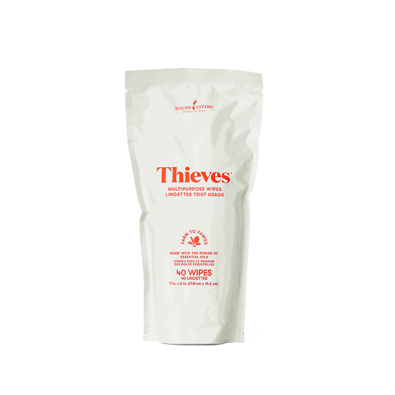 Young Living Thieves Multipurpose Wipes, 40 Stück