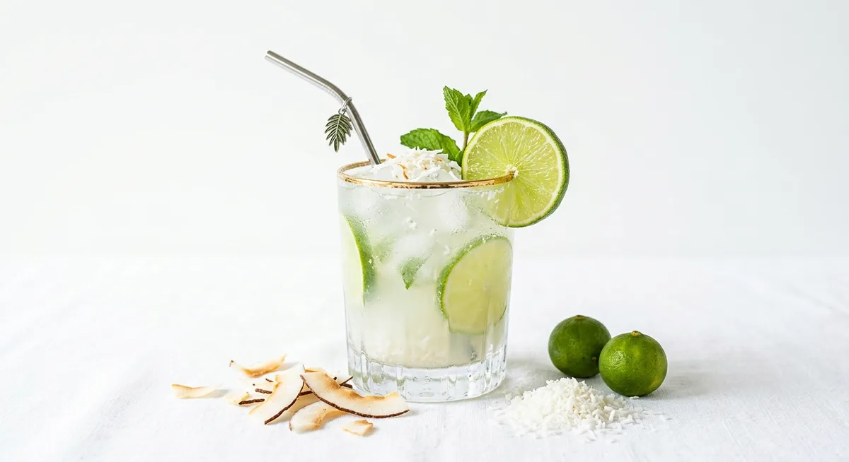 Kokos-Limetten-Drink – Rezept mit ätherischen Ölen von Young Living