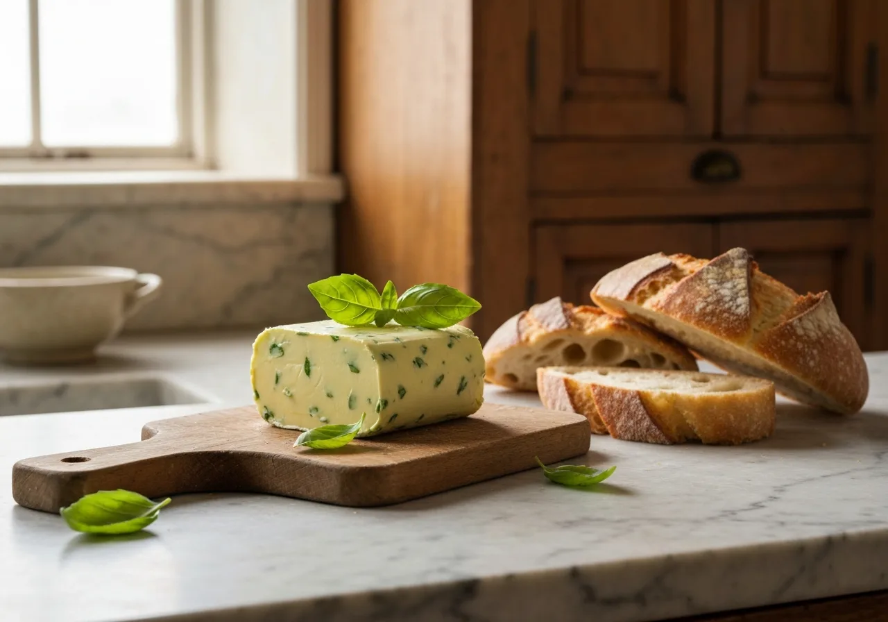 Kräuterbutter mit Basil+ – Rezept mit ätherischen Ölen von Young Living