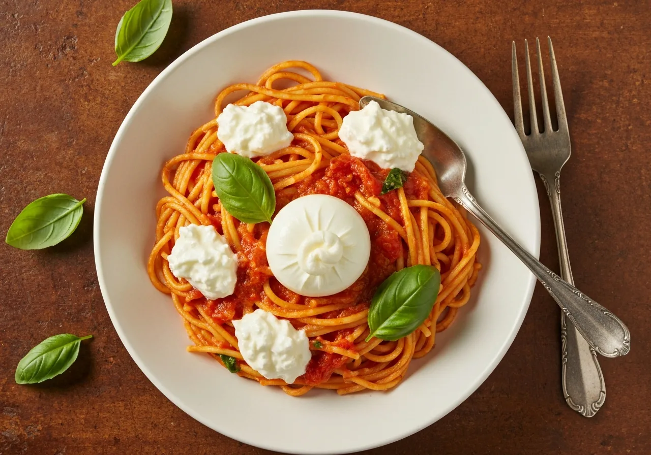 Cremige Tomaten-Pasta mit Burrata – Rezept mit ätherischen Ölen von Young Living
