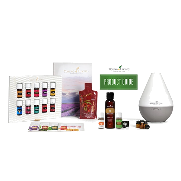Young Living Premium Starter Kit mit Dewdrop Diffuser und ätherischen Ölen