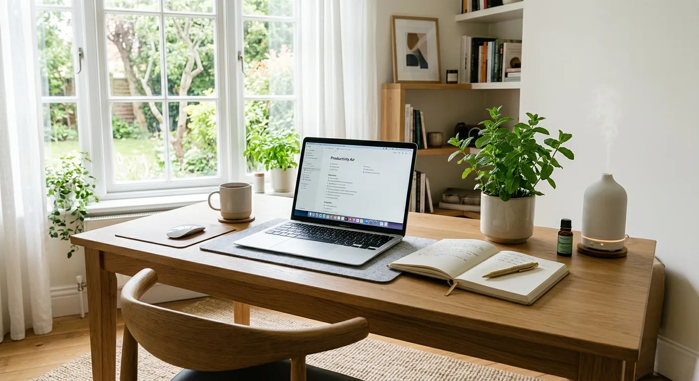 Produktives Homeoffice mit ätherischen Ölen