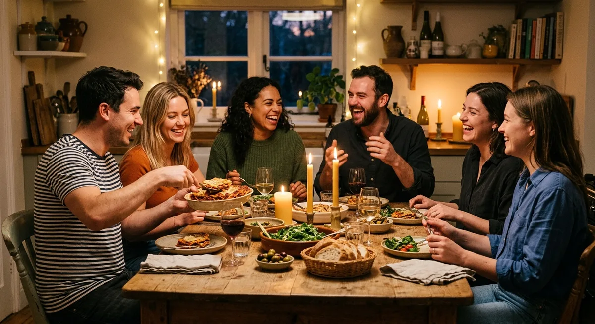 Ätherische Öle auf dem Küchentisch